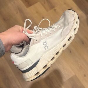 On Running White and Black Sneakers